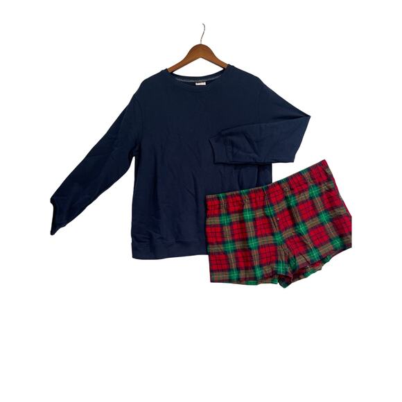 Wondershop Pajama Set Women's Blue/Red XL Loungewear Holiday Christmas Gift NWT - Picture 2 of 8